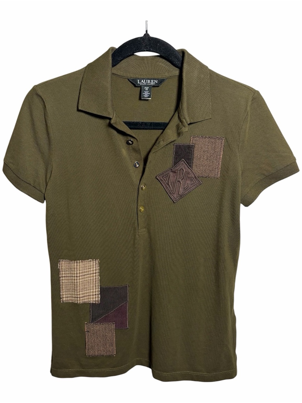 Lauren Ralph Lauren Patchwork Piqué Polo Shirt PS